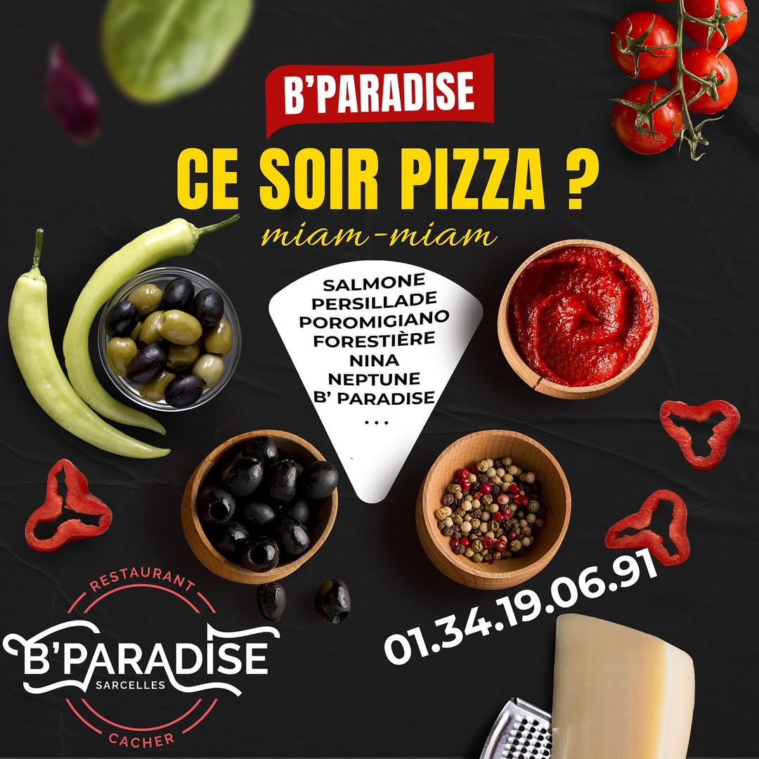 Menu B'Paradise